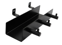 Hylde m/knager til akustikpanel sort